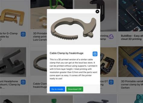 Search Thingiverse .